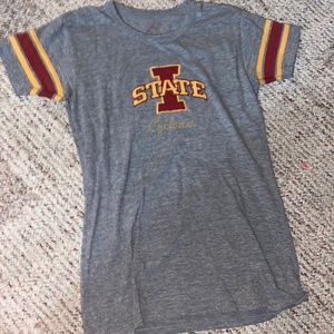 Gray short sleeve, Iowa State shirt